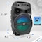 Pyle Pyle 240W Rechargeable Outdoor Bluetooth Speaker, 6.5 in Subwoofer, MP3/USB, Remote Control, Party Lights PPHP634B - alternate 8